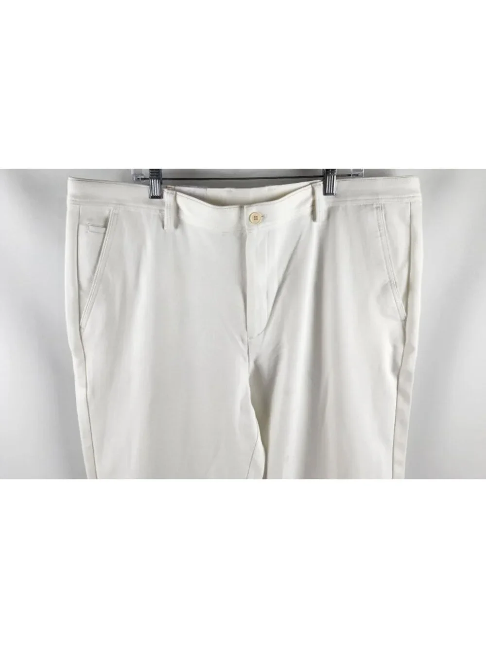Cigar Couture Pants Mens 40 Cream Cigar Luxury Chino Stretch Trousers 40x32 NWT